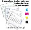 Dowolna kolorystyka kalendariów