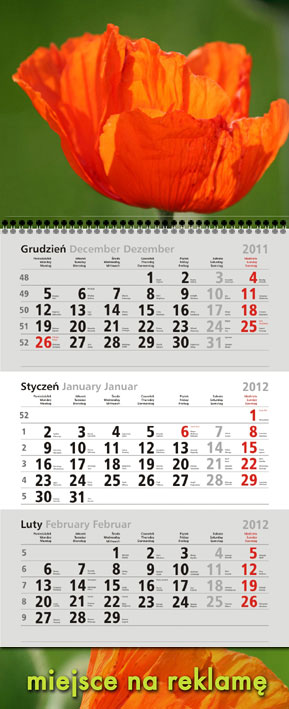 Kalendarze A3